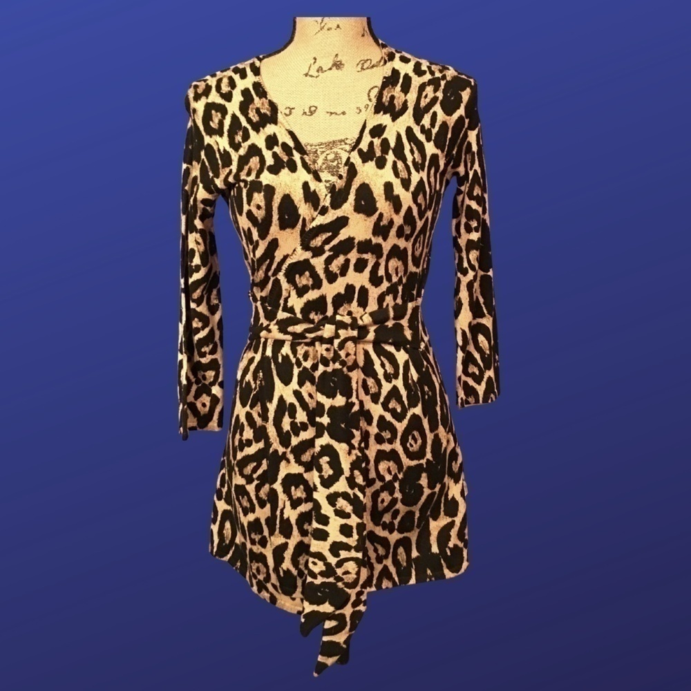 INC INTERNATIONAL CONCEPTS Belted Cardigan, Women’s Size M, LEOPARD, NWOT